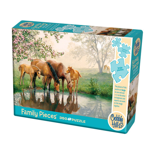 Cobble Hill Horse Family Jigsaw Puzzle 350 Pieces (COB47025)