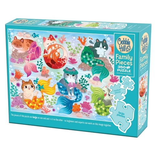 Cobble Hill Mercats Family Pieces Jigsaw Puzzle incl Poster 350pcs