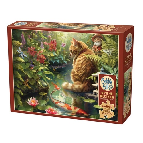 Cobble Hill Koi Cat Jigsaw Puzzle incl Poster XL 275 Pieces