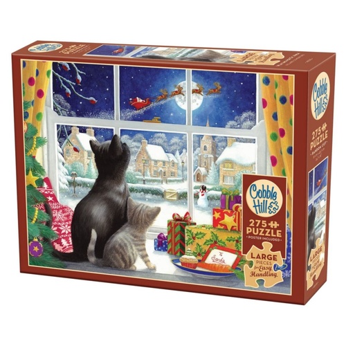 Cobble Hill Waiting for St. Nick Jigsaw Puzzle incl Poster 500 Pieces