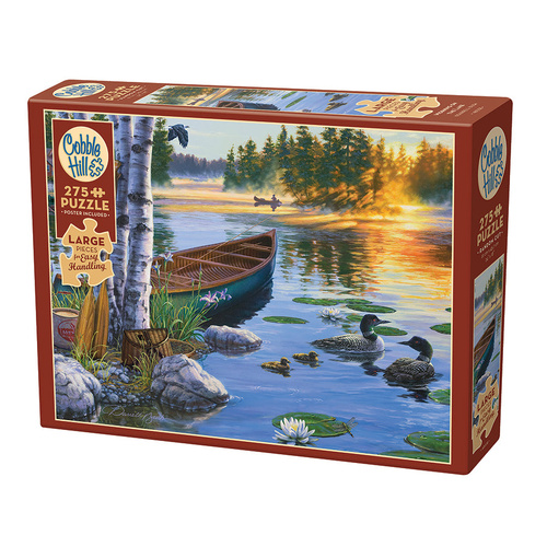 Cobble Hill Morning on the Lake Jigsaw Puzzle incl Poster 275 Pieces