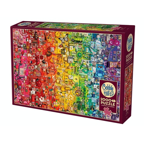 Cobble Hill Rainbow Jigsaw Puzzle incl Poster 2000 Piece (COB49001)