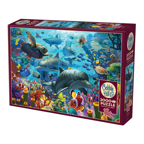 Cobble Hill Coral Sea Jigsaw Puzzle incl Poster 2000 Piece (COB49007)
