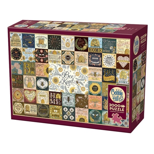 Cobble Hill Bee Kind Jigsaw Puzzle incl Poster 2000 Pieces