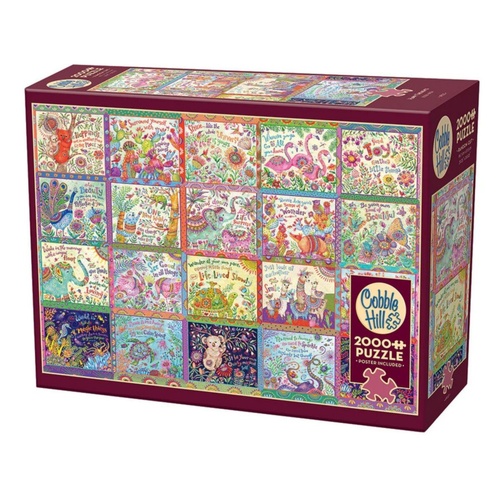 Cobble Hill Happy Thoughts Jigsaw Puzzle 2000 Pieces