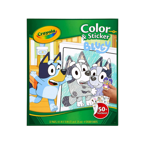 Crayola Bluey Color & Sticker 50+ Stickers 32 Pages (CRA04-2664)
