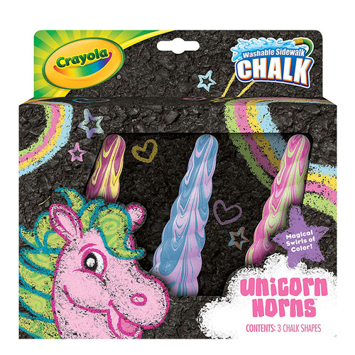 Unicorn Sidewalk Chalk 3ct (CRA51-2050)