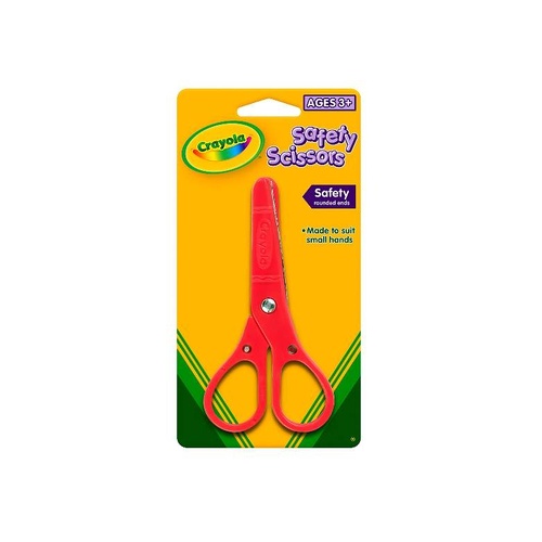 Crayola Kids Tip Safety Scissors Fluoro Assorted (CRA69-3002A)