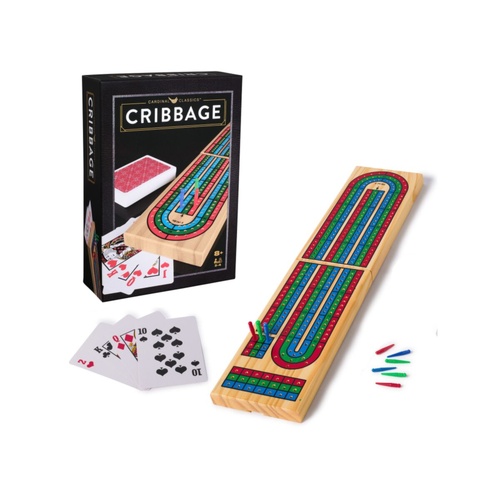 Cardinal Classics Cribbage 3 Track in Box Coloured 2-4 Players