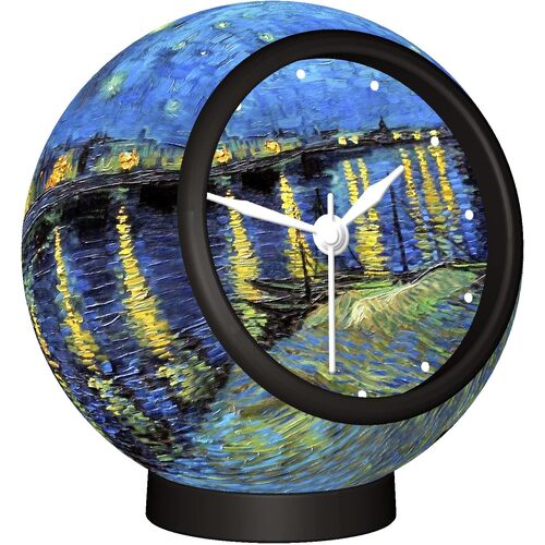Pintoo Clock Starry Night Mini Sized Flat Pieces 3D Puzzle (CUBC1069)