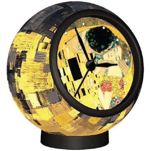 Pintoo Clock Klimt The Kiss Mini Sized Flat Pieces 3D Puzzle (CUBC1071)