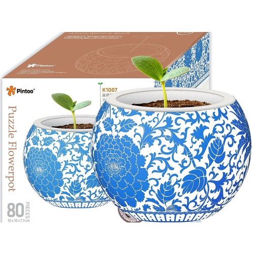 3D FLOWERPOT ORIENTAL FLOWER (CUBK1007)