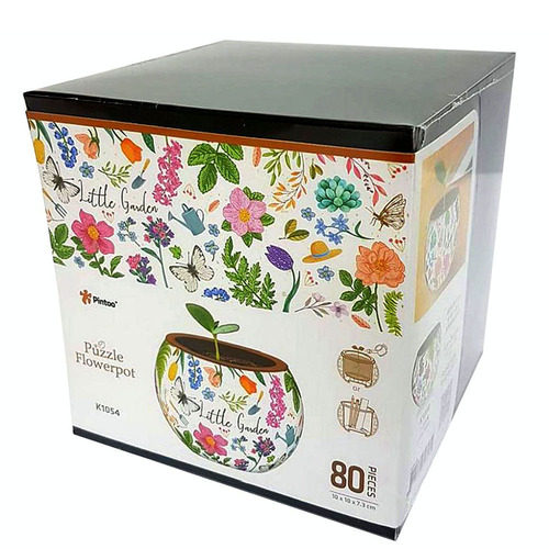 3D Flowerpot Little Garden 3D Jigsaw Puzzles 80 Pieces (CUBK1054)