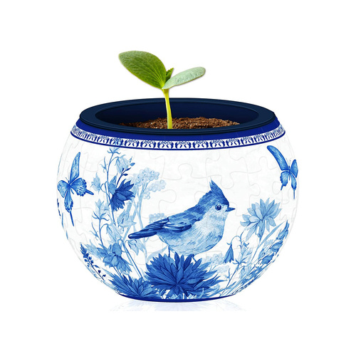 Pintoo 3D Flowerpot Oriental Birds Jigsaw Puzzle 80 Pieces (CUBK1115)