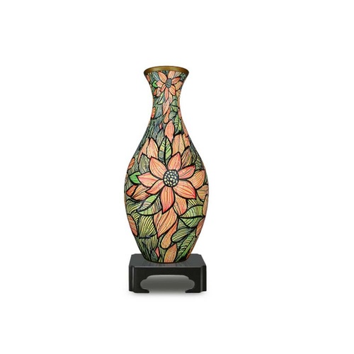 PUZZLE VASE SEAMLESS FLOWERS (CUBS1007)