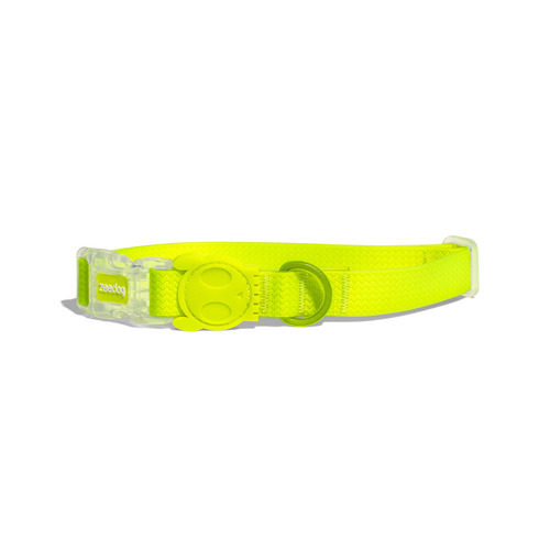 Zee Dog Neopro Adjustable Soft Dog Collar Yellow Small