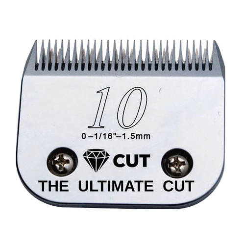 Diamond Cut Detachable A5 Style Carbon Steel Clipper Blade Size 10