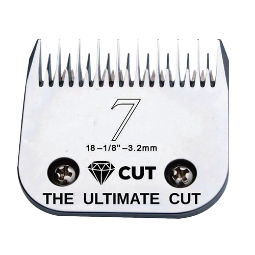 Diamond Cut Detachable A5 Style Carbon Steel Clipper Blade Size 7
