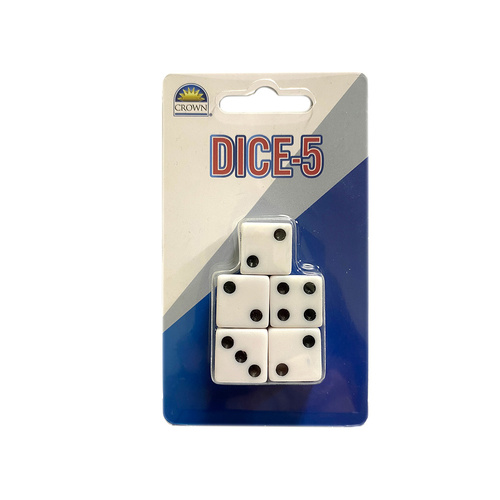 Crown Dice Classic Game in Blister Pack Set of 5 (DIC165719)