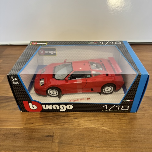 Burago Bugarrti EB 110 Red 1:18 Diecast Model Car