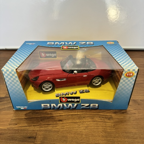 Burago BMW Z8 Red 1:18 Diecast Model Car