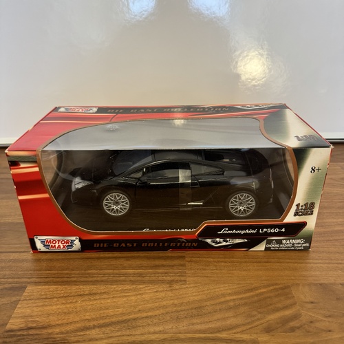Motormax Lamborghini LP560-4 Black 1:18 Diecast Model Car