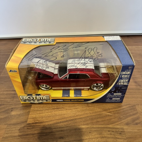 Bigtime Muscle 1965 Ford Mustang 1:24 Signed Diecast Model Car