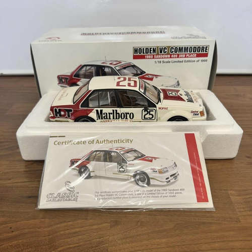 Classic Carlectables 1:18 1980 Sandown 3rd Allan Moffat Holden VC Commodore