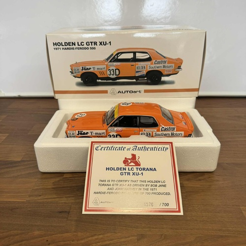 Autoart Biante 1:18 1971 Bathurst LC GTR XU1 Torana B Jane/J Harvey