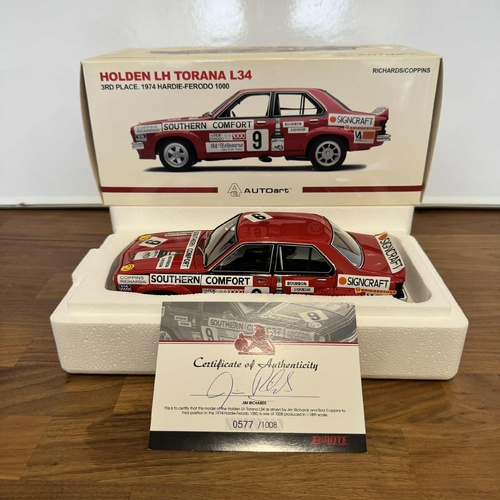 Autoart Biante 1:18 1974 Holden LH Torana L34 3rd Place Richards Coppins