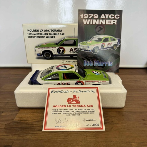 Autoart Biante 1:18 1979 Holden LX A9X Torana ATCC Winner Bob Morris