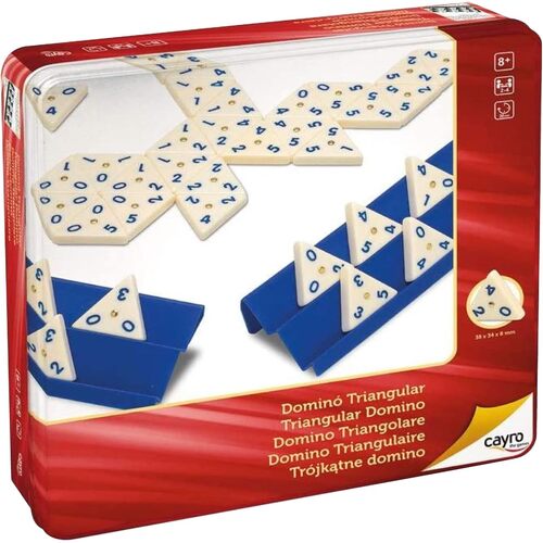 Cayro Dominoes Triangular Classic Game 2-4 Players Ages 8+ (DOM707546)