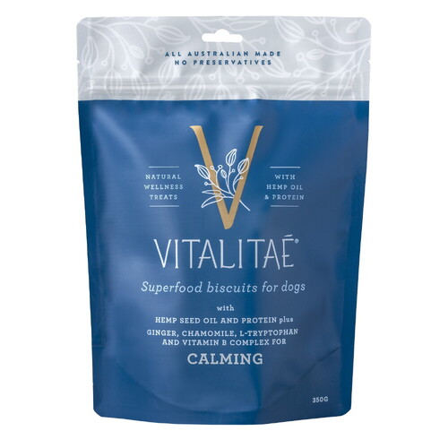 Vitalitae Calming Superfood Biscuits Dog Natural Treats Lamb 350g