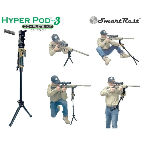 SmartRest Hyper Pod 3 + 70cm Extension Pole Complete Kit (E-SRHP3-CK)