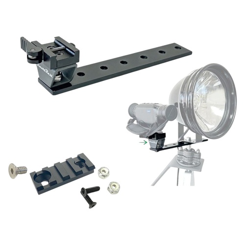 SmartRest Single QR Mount + Rail Spotlight Quick Release Bracket