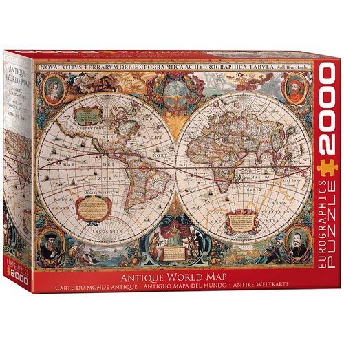 Eurographics Antique World Map Jigsaw Puzzle 2000 Pieces (EUR11997)