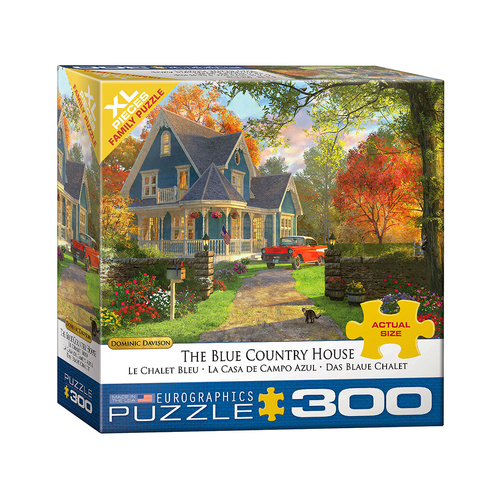 Eurographics Blue Country House Jigsaw Puzzle XL 300 Pieces (EUR30978)