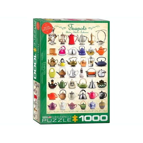 Eurographics Teapots Adult Jigsaw Puzzle 1000 Pieces (EUR60599)