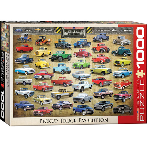 Eurographics Pick-Up Truck Evolution Jigsaw Puzzle 1000 Pieces (EUR60681)
