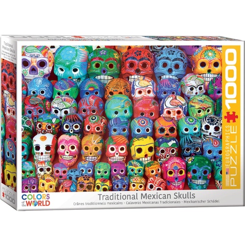 Traditional Mexican Skulls 1000pcs (EUR65316)