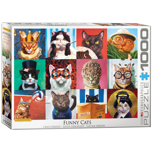 Eurographics Funny Cats Jigsaw Puzzle 1000 Pieces (EUR65522)