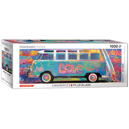 Eurographics VW Love Splash Panorama Jigsaw Puzzle 1000 Pieces (EUR65549)