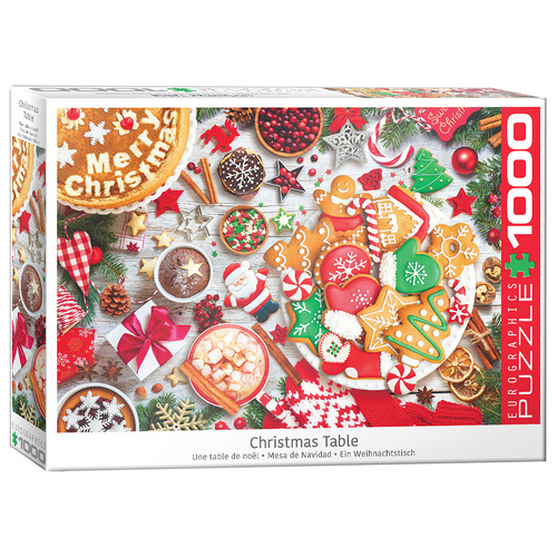 Eurographics Christmas Table Jigsaw Puzzle 1000 Pieces (EUR65623)