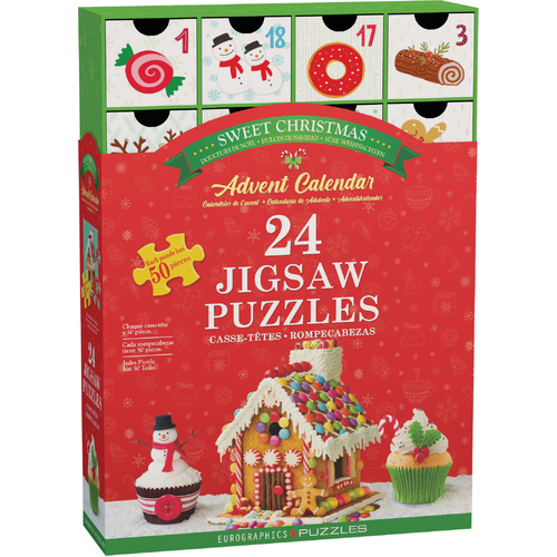 Eurographics Sweet Christmas Advent Calendar Jigsaw Puzzle 1200 Pieces