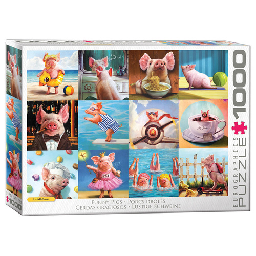 Eurographics Funny Pigs Jigsaw Puzzle 1000 Pieces (EUR65770)