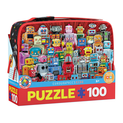 Eurographics Robots Jigsaw Puzzle in Lunch Bag 100 Pieces (EUR65827)