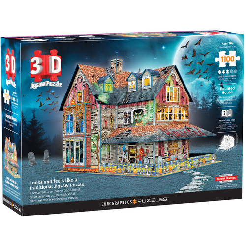 Eurographics 3D Haunted House Jigsaw Puzzle 1100 Pieces