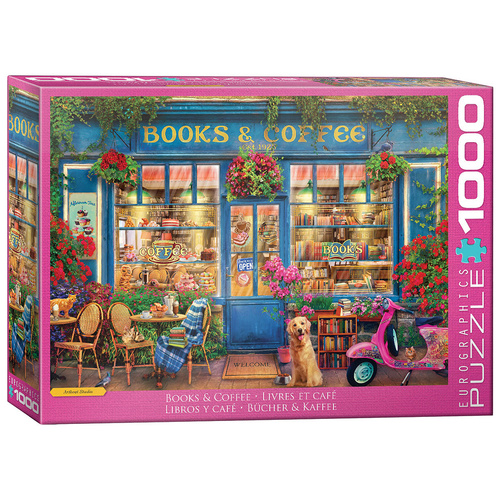 Eurographics Books & Coffee Jigsaw Puzzle 1000 Pieces (EUR65869)