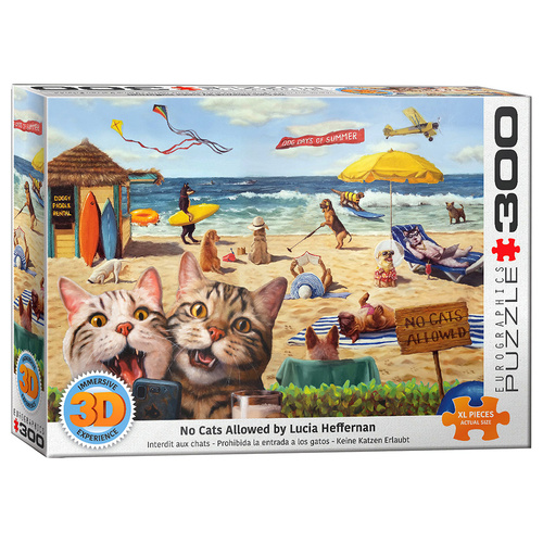 Eurographics No Cats Allowed 3D Jigsaw Puzzle XL 300 Pieces (EUR65879)