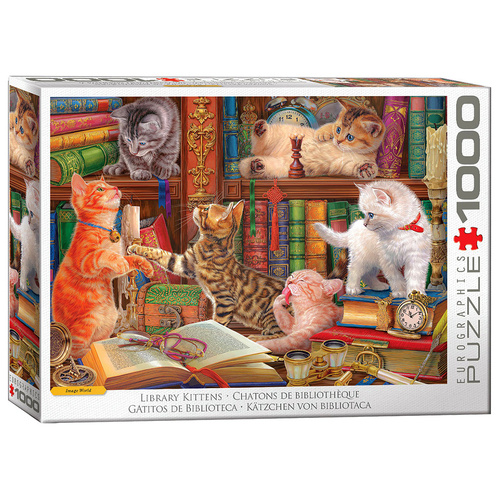 Eurographics Library Kittens Jigsaw Puzzle 1000 Pieces (EUR65913)